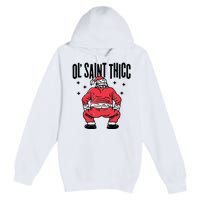 Ol Saint Thicc Funny Santa Premium Pullover Hoodie