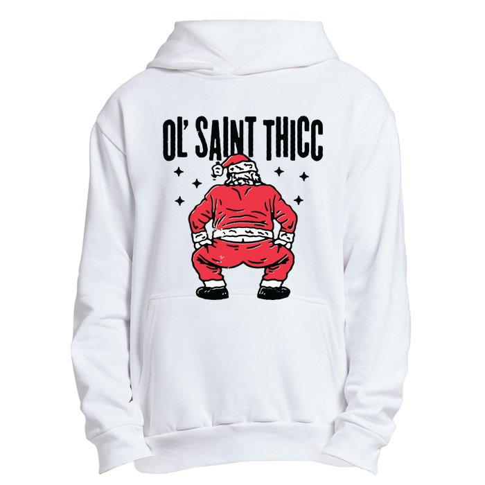 Ol Saint Thicc Funny Santa Urban Pullover Hoodie