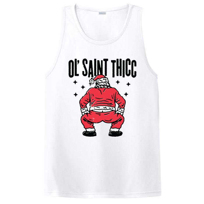 Ol Saint Thicc Funny Santa PosiCharge Competitor Tank