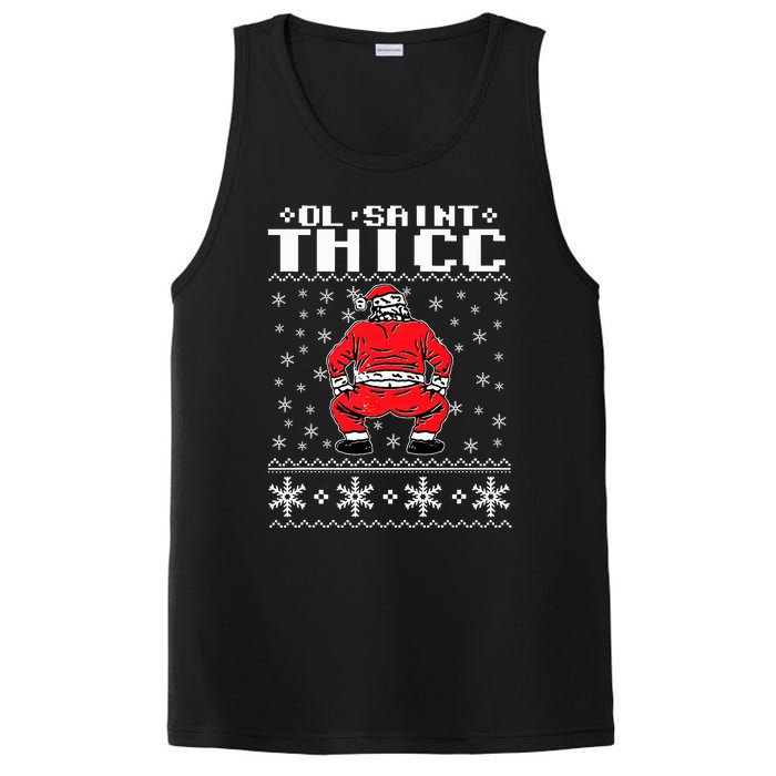 Ol Saint Thicc Christmas Design PosiCharge Competitor Tank