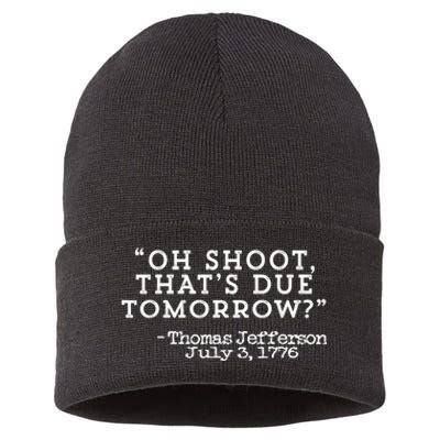 Oh Shoot ThatS Due Tomorrow Sustainable Knit Beanie