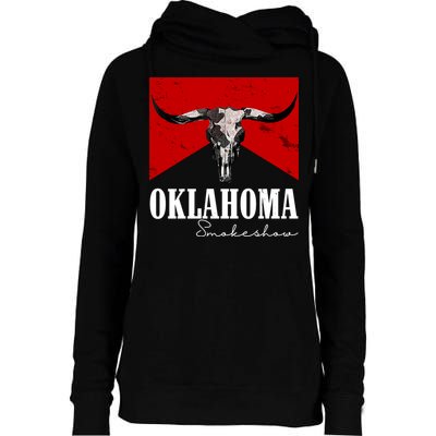 Oklahoma Smokeshow Vintage Womens Funnel Neck Pullover Hood