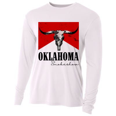 Oklahoma Smokeshow Vintage Cooling Performance Long Sleeve Crew