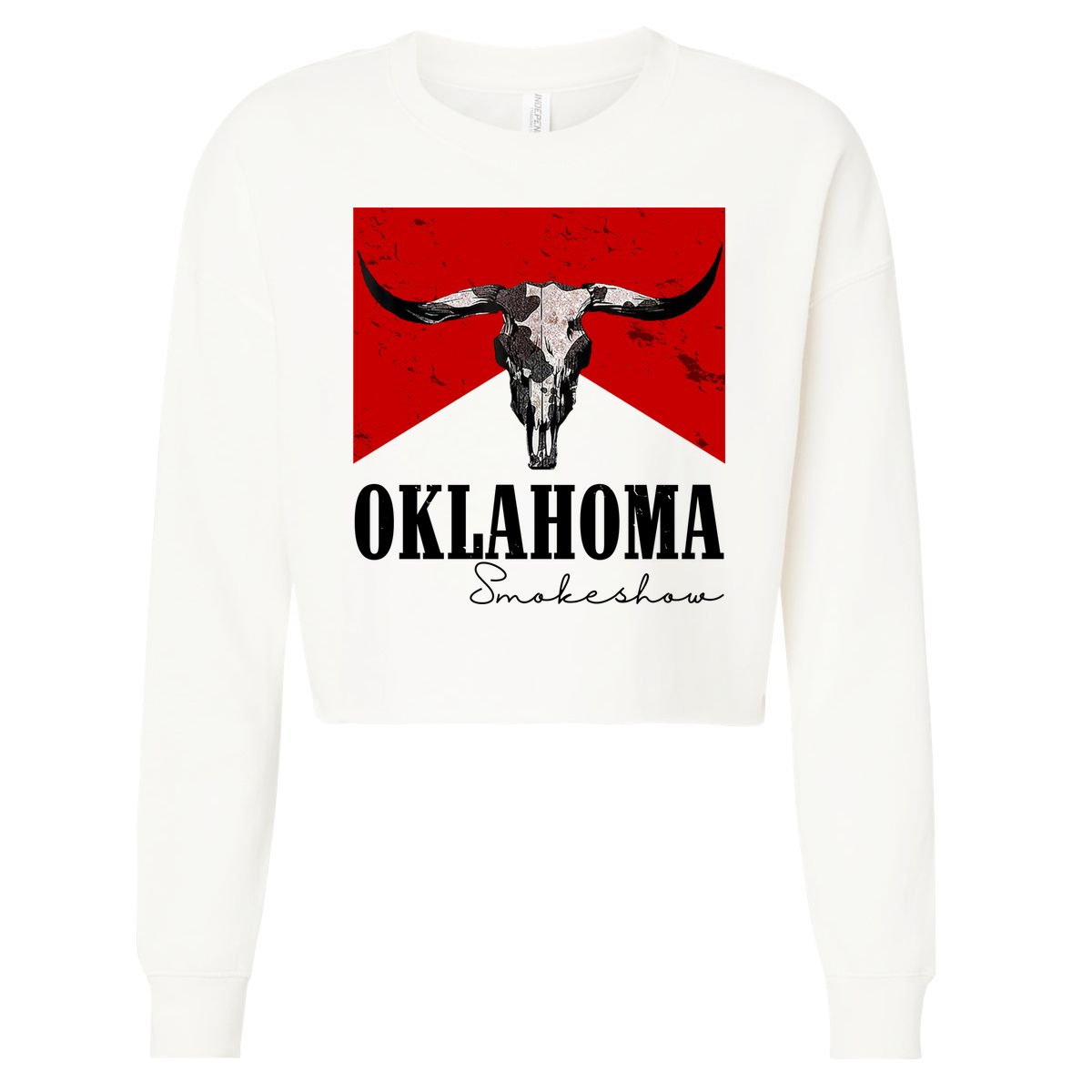 Oklahoma Smokeshow Vintage Cropped Pullover Crew
