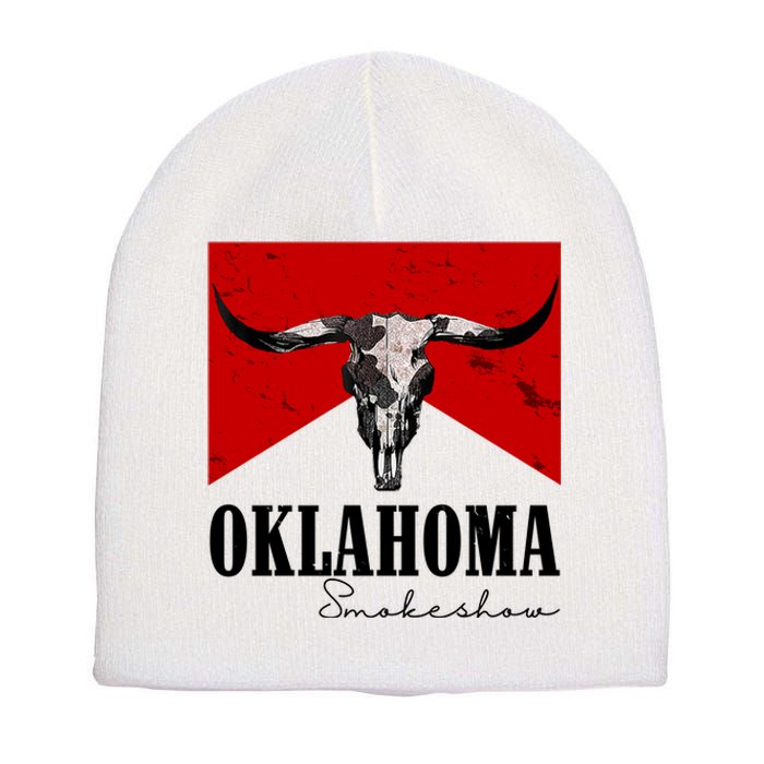 Oklahoma Smokeshow Vintage Short Acrylic Beanie