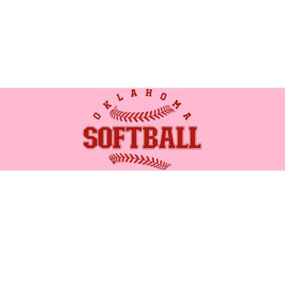 Oklahoma Softball Vintage Bumper Sticker