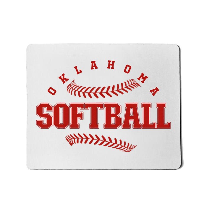 Oklahoma Softball Vintage Mousepad