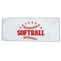 Oklahoma Softball Vintage Large Microfiber Waffle Golf Towel