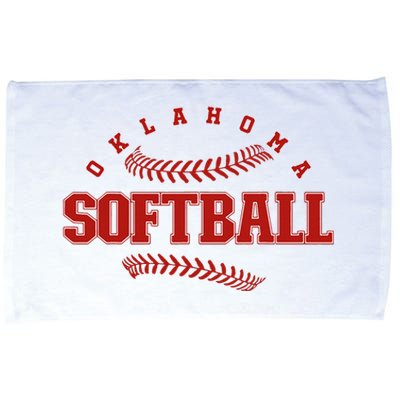 Oklahoma Softball Vintage Microfiber Hand Towel