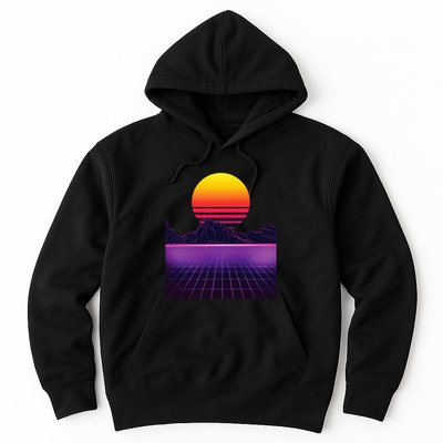 Outrun Synthwave Vaporwave Aesthetic 80S Retro Hoodie