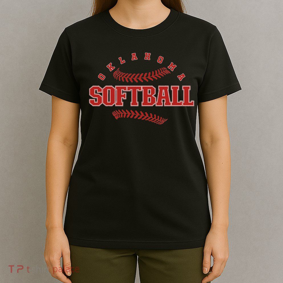 Oklahoma Softball Vintage Mens Kids Team Retro Softball Fan T-Shirt