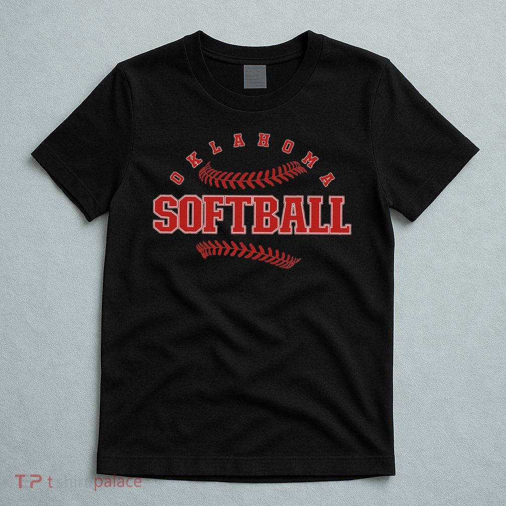 Oklahoma Softball Vintage Mens Kids Team Retro Softball Fan T-Shirt