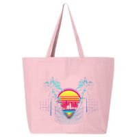 Outrun Synthwave Vaporwave Aesthetic 80S Retro 25L Jumbo Tote