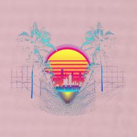 Outrun Synthwave Vaporwave Aesthetic 80S Retro 25L Jumbo Tote