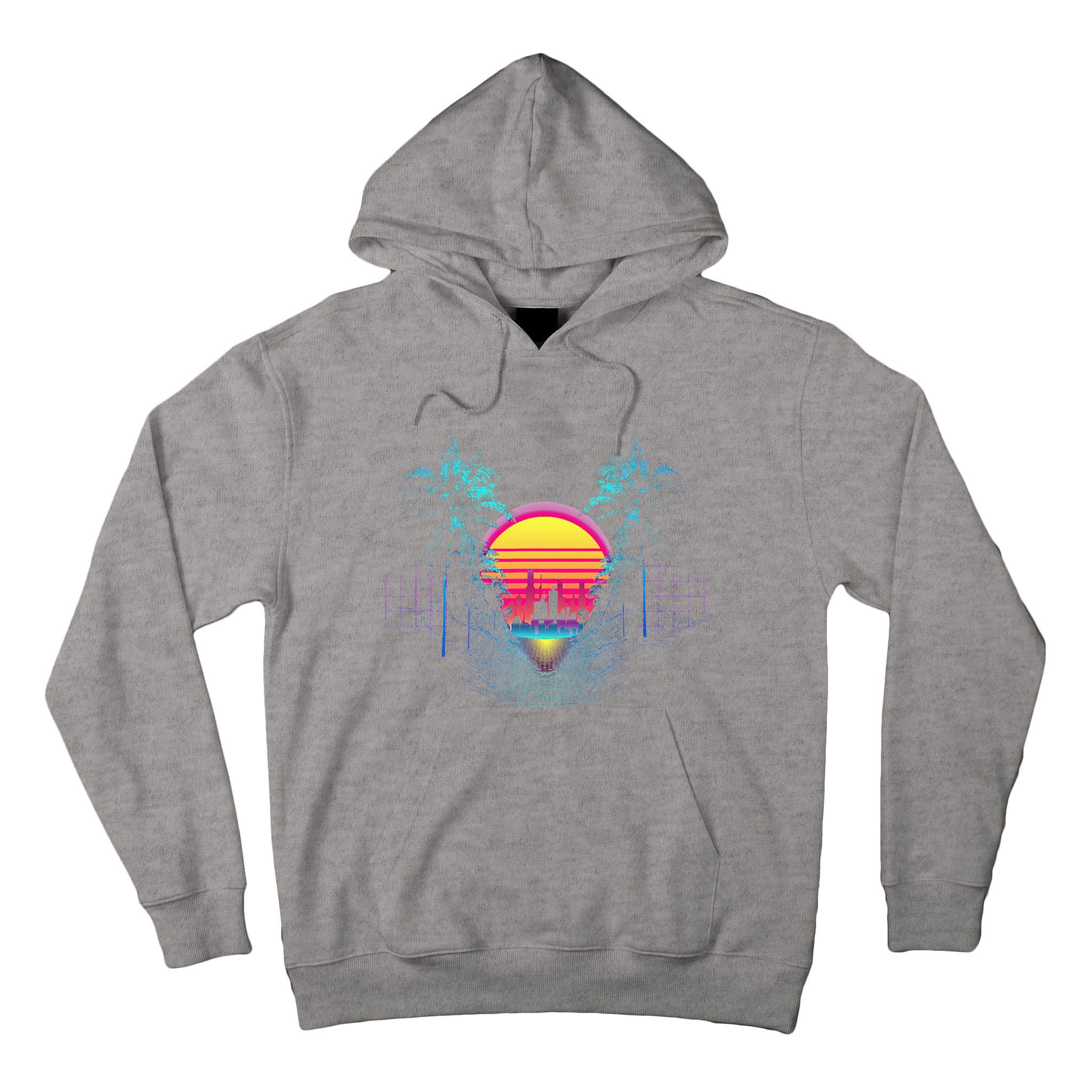 Outrun Synthwave Vaporwave Aesthetic 80S Retro Tall Hoodie