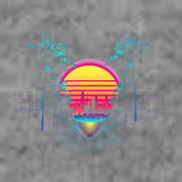 Outrun Synthwave Vaporwave Aesthetic 80S Retro Tall Hoodie