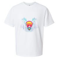 Outrun Synthwave Vaporwave Aesthetic 80S Retro Sueded Cloud Jersey T-Shirt
