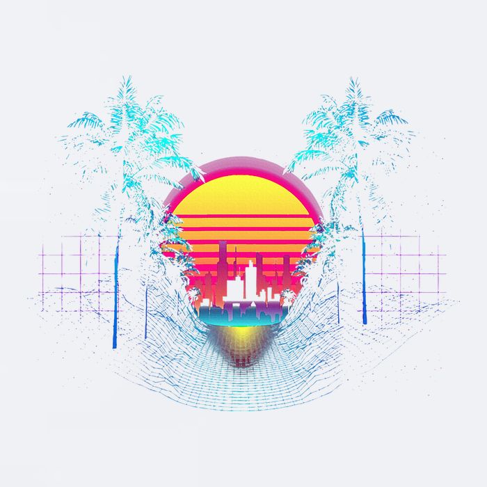 Outrun Synthwave Vaporwave Aesthetic 80S Retro Sueded Cloud Jersey T-Shirt
