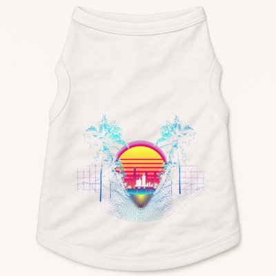 Outrun Synthwave Vaporwave Aesthetic 80S Retro Doggie Tank
