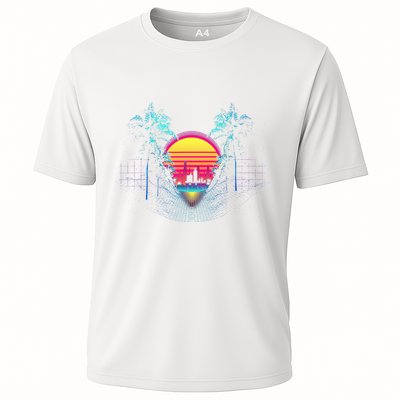 Outrun Synthwave Vaporwave Aesthetic 80S Retro Performance Shirt