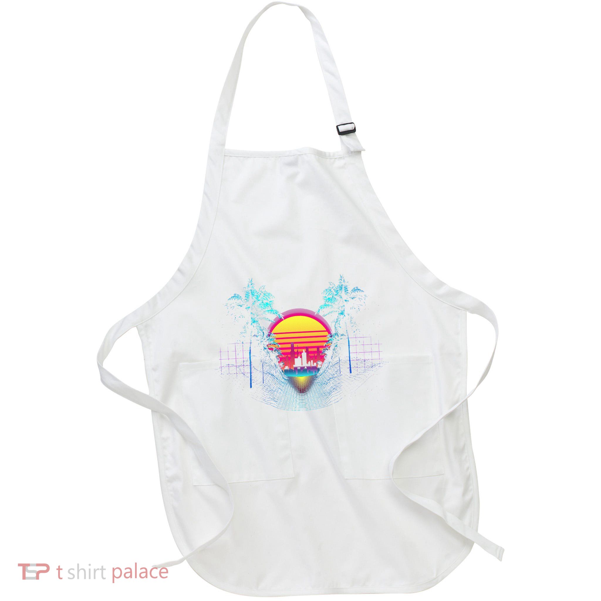 Outrun Synthwave Vaporwave Aesthetic 80S Retro Apron