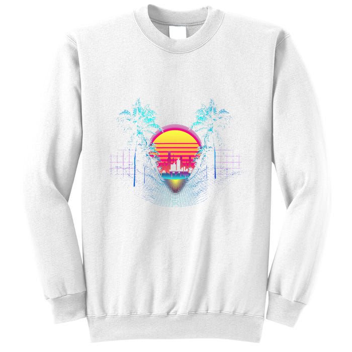 Outrun Synthwave Vaporwave Aesthetic 80S Retro Sweatshirt