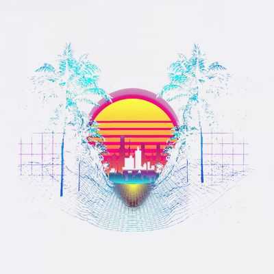 Outrun Synthwave Vaporwave Aesthetic 80S Retro T-Shirt