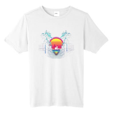 Outrun Synthwave Vaporwave Aesthetic 80S Retro Tall Fusion ChromaSoft Performance T-Shirt