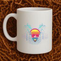 Outrun Synthwave Vaporwave Aesthetic 80S Retro Mug