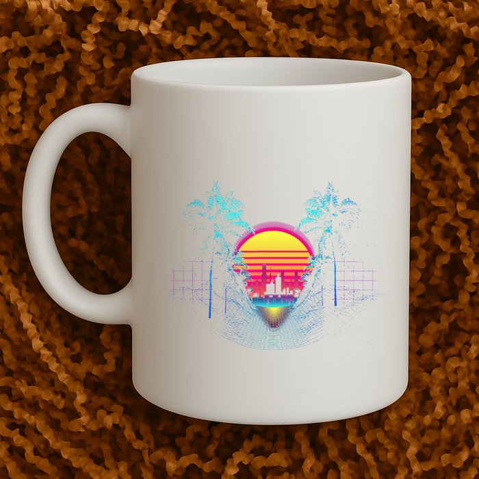 Outrun Synthwave Vaporwave Aesthetic 80S Retro Mug