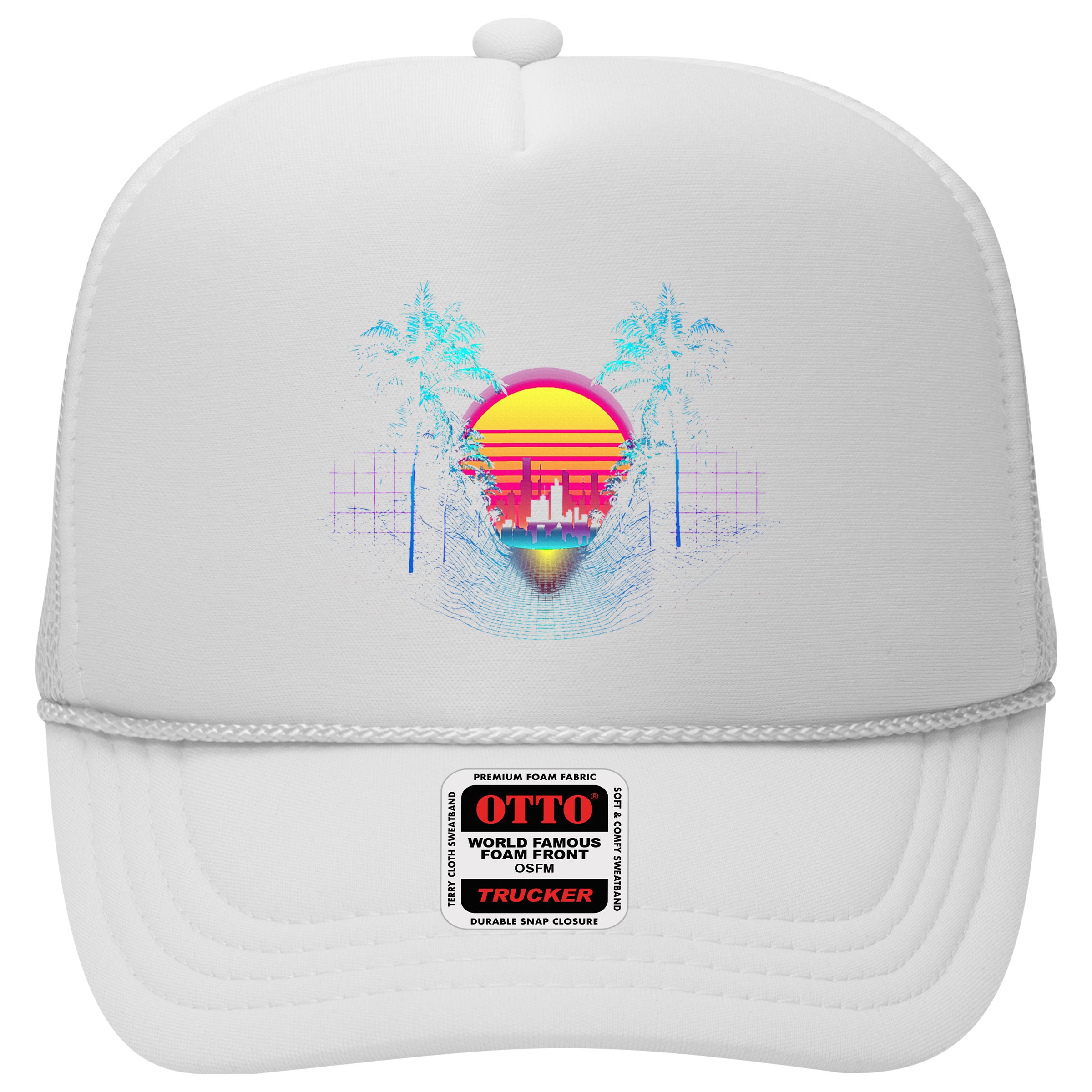 Outrun Synthwave Vaporwave Aesthetic 80S Retro Hat
