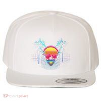 Outrun Synthwave Vaporwave Aesthetic 80S Retro Wool Snapback Cap
