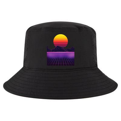 Outrun Synthwave Vaporwave Aesthetic 80s Retro Cool Comfort Performance Bucket Hat