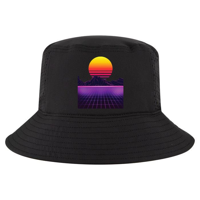 Outrun Synthwave Vaporwave Aesthetic 80s Retro Cool Comfort Performance Bucket Hat