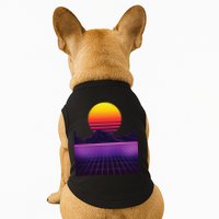 Outrun Synthwave Vaporwave Aesthetic 80s Retro Doggie Tank