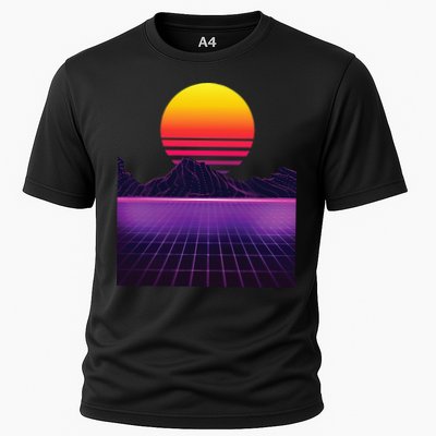 Outrun Synthwave Vaporwave Aesthetic 80s Retro Performance Shirt