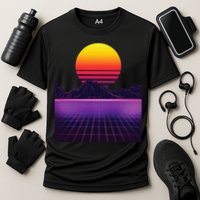 Outrun Synthwave Vaporwave Aesthetic 80s Retro Performance Shirt