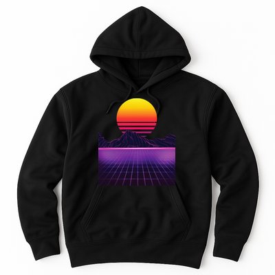 Outrun Synthwave Vaporwave Aesthetic 80s Retro Hoodie