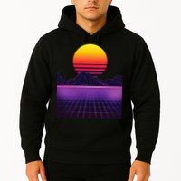 Outrun Synthwave Vaporwave Aesthetic 80s Retro Hoodie