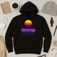 Outrun Synthwave Vaporwave Aesthetic 80s Retro Hoodie