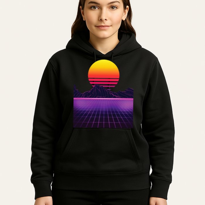 Outrun Synthwave Vaporwave Aesthetic 80s Retro Hoodie