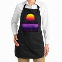 Outrun Synthwave Vaporwave Aesthetic 80s Retro Apron