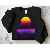 Outrun Synthwave Vaporwave Aesthetic 80s Retro Sweatshirt