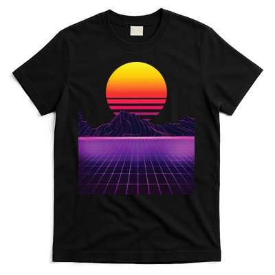 Outrun Synthwave Vaporwave Aesthetic 80s Retro T-Shirt