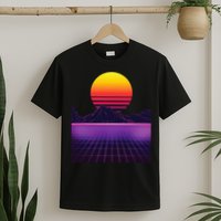 Outrun Synthwave Vaporwave Aesthetic 80s Retro T-Shirt