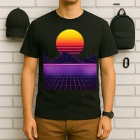 Outrun Synthwave Vaporwave Aesthetic 80s Retro T-Shirt