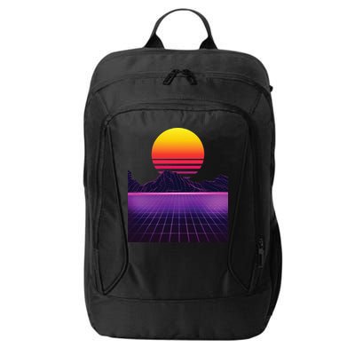 Outrun Synthwave Vaporwave Aesthetic 80s Retro City Backpack