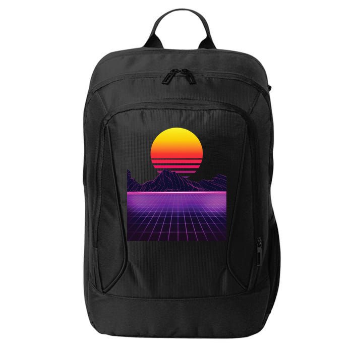 Outrun Synthwave Vaporwave Aesthetic 80s Retro City Backpack