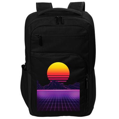 Outrun Synthwave Vaporwave Aesthetic 80s Retro Impact Tech Backpack