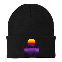 Outrun Synthwave Vaporwave Aesthetic 80s Retro Beanie